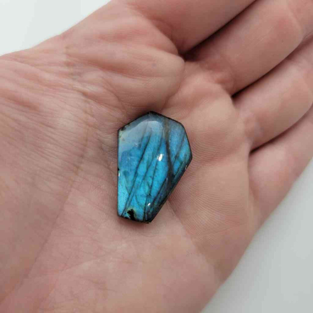 Labradorite Cab – Full Dark Blue – 1″ x .75″ Decor Lowcountry Crystals | Healing Gemstones, Crystal Jewelry, and Spiritual Gifts