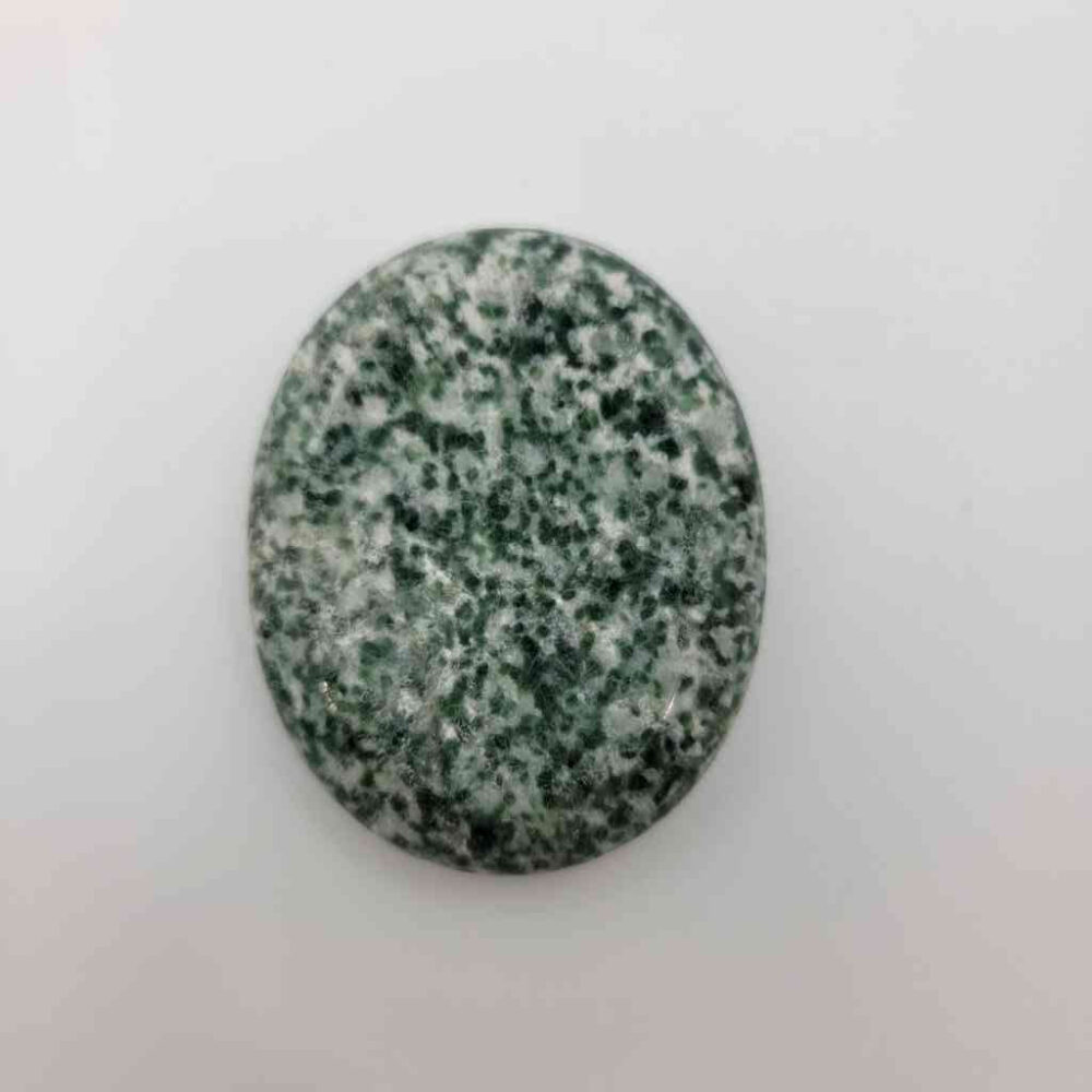 Green and White Jade Worry Stone Palm Stones Lowcountry Crystals | Healing Gemstones, Crystal Jewelry, and Spiritual Gifts