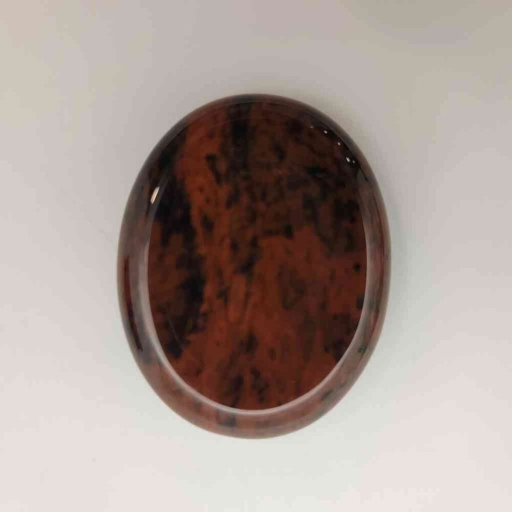 Mahogany Obsidian Worry Stone Palm Stones Lowcountry Crystals | Healing Gemstones, Crystal Jewelry, and Spiritual Gifts