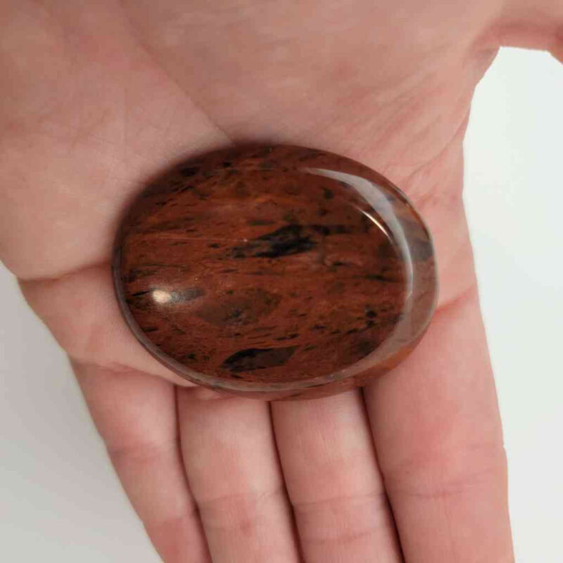 Mahogany Obsidian Worry Stone Palm Stones Lowcountry Crystals | Healing Gemstones, Crystal Jewelry, and Spiritual Gifts 5