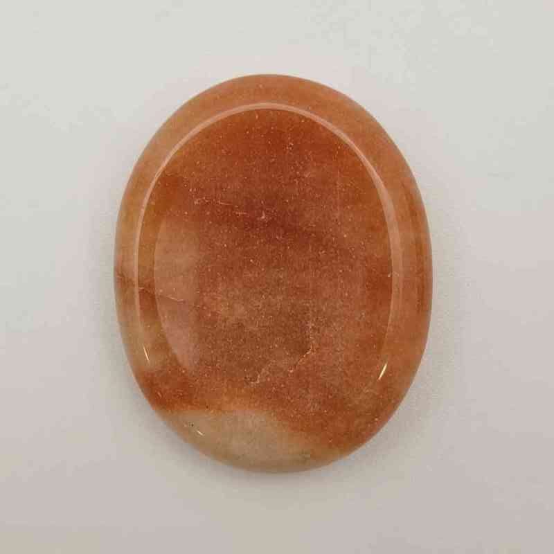 Red Aventurine Worry Stone Palm Stones Lowcountry Crystals | Healing Gemstones, Crystal Jewelry, and Spiritual Gifts