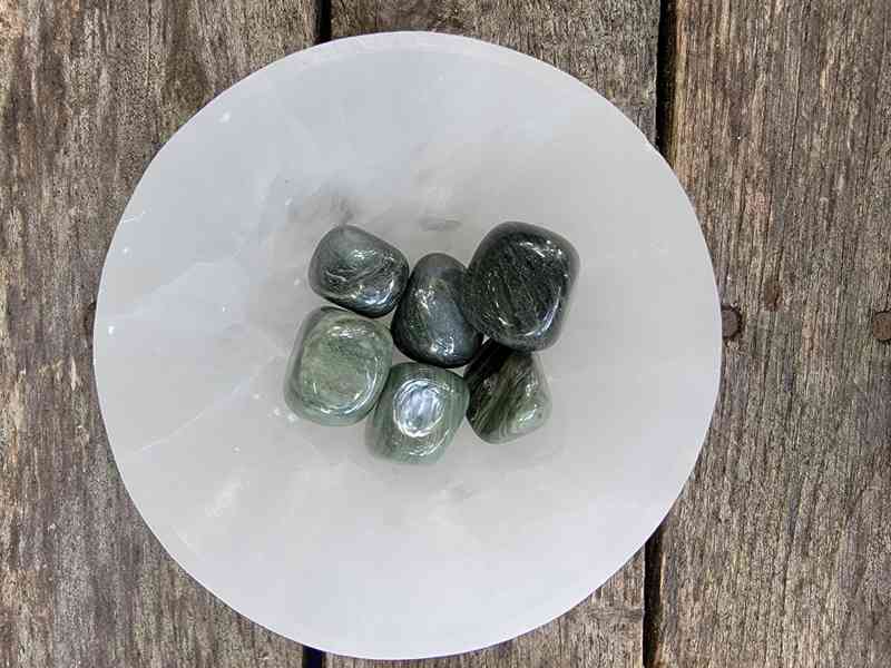 Green Haired Jasper Tumbles Tumbles Lowcountry Crystals | Healing Gemstones, Crystal Jewelry, and Spiritual Gifts