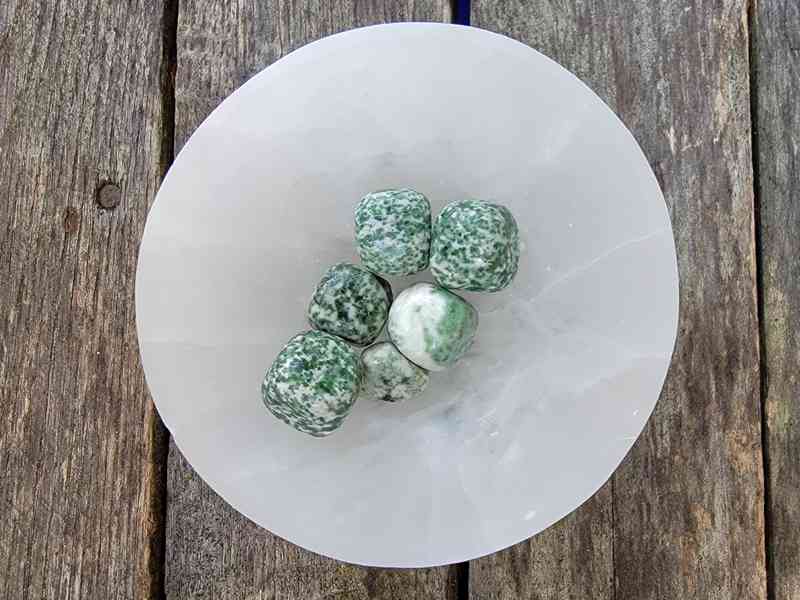 Green White Jade Tumbles Tumbles Lowcountry Crystals | Healing Gemstones, Crystal Jewelry, and Spiritual Gifts