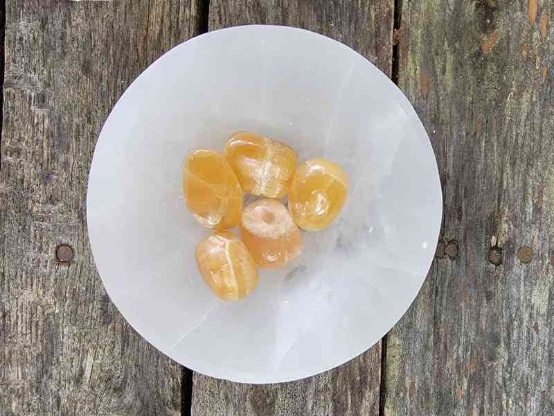Honey Calcite Tumbles Tumbles Lowcountry Crystals | Healing Gemstones, Crystal Jewelry, and Spiritual Gifts