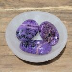 2 Inch Purple Charoite Palm Stone Palm Stones Lowcountry Crystals | Healing Gemstones, Crystal Jewelry, and Spiritual Gifts