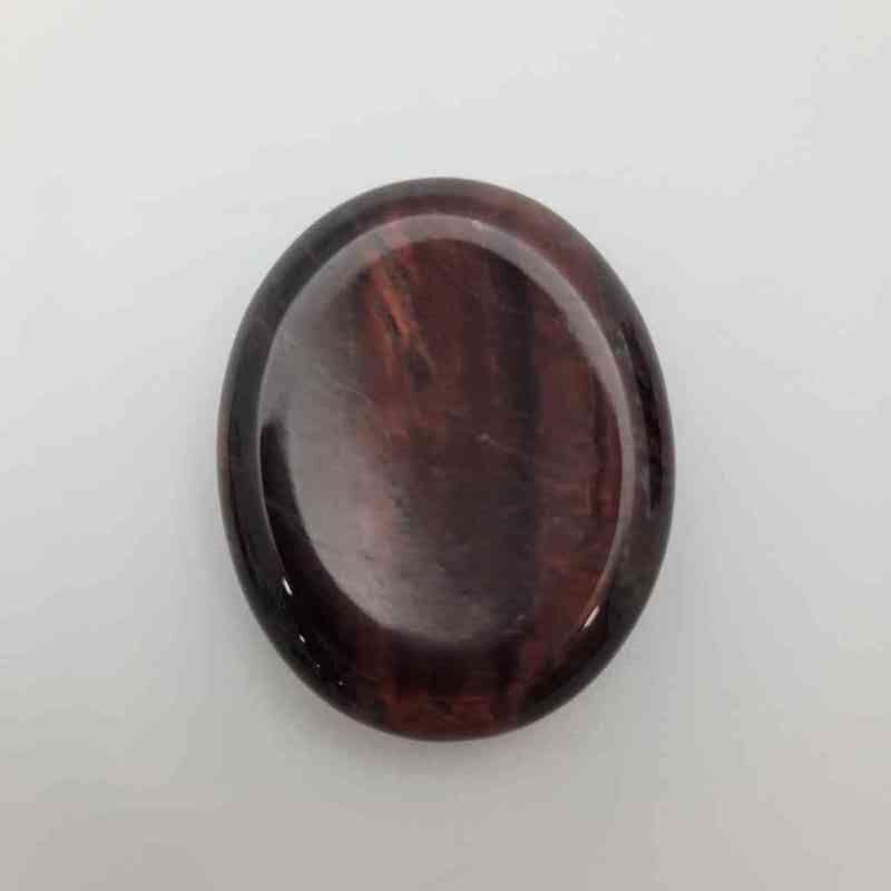 Red Tigers Eye Worry Stone Palm Stones Lowcountry Crystals | Healing Gemstones, Crystal Jewelry, and Spiritual Gifts