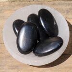 2 Inch Shungite Palm Stone Palm Stones Lowcountry Crystals | Healing Gemstones, Crystal Jewelry, and Spiritual Gifts