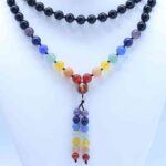 Black Obsidian Chakra Mala Bead Necklace Malas Lowcountry Crystals | Healing Gemstones, Crystal Jewelry, and Spiritual Gifts