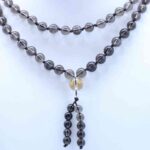Smoky Quartz Mala Bead Necklace –  Length: 22  8mm Beads Malas Lowcountry Crystals | Healing Gemstones, Crystal Jewelry, and Spiritual Gifts