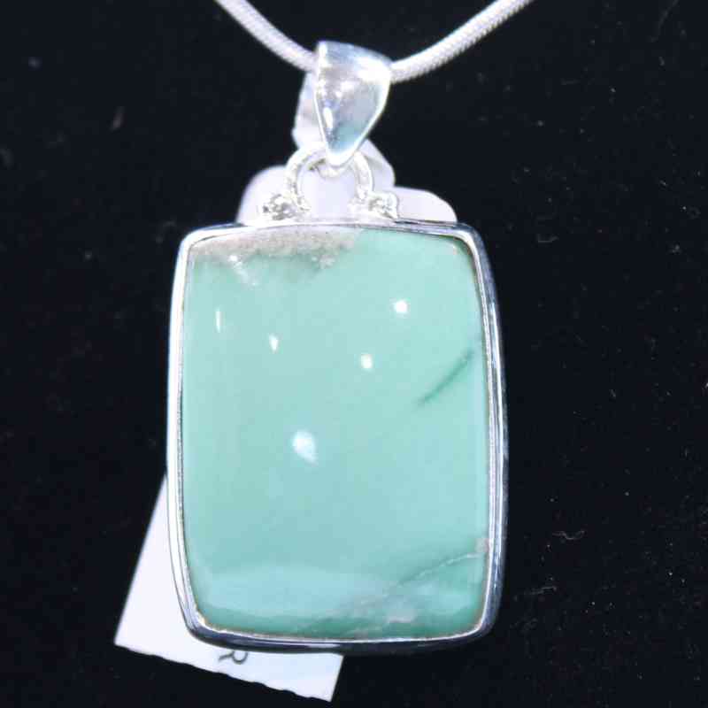 Variscite Rectangle Pendant Pendants Lowcountry Crystals | Healing Gemstones, Crystal Jewelry, and Spiritual Gifts