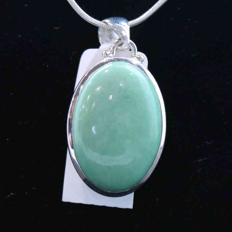 Variscite Oval Pendant Pendants Lowcountry Crystals | Healing Gemstones, Crystal Jewelry, and Spiritual Gifts