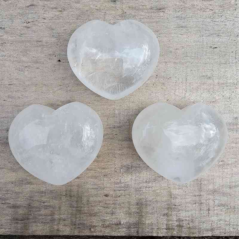 Clear Quartz Heart Hearts Lowcountry Crystals | Healing Gemstones, Crystal Jewelry, and Spiritual Gifts