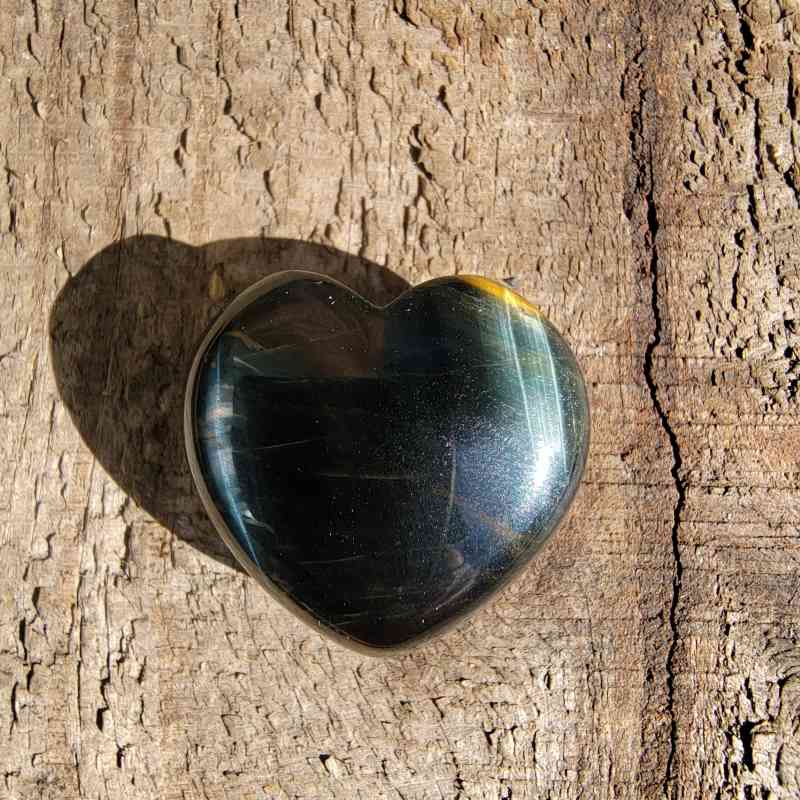 Blue Tigers Eye Heart Hearts Lowcountry Crystals | Healing Gemstones, Crystal Jewelry, and Spiritual Gifts