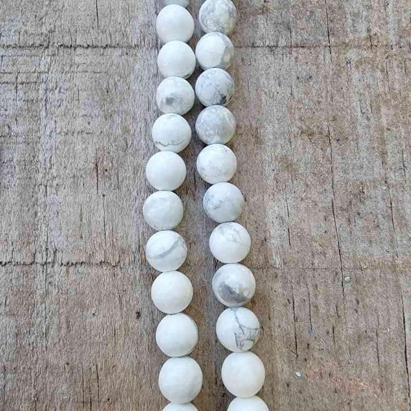 Howlite Bead Strand Beads Lowcountry Crystals | Healing Gemstones, Crystal Jewelry, and Spiritual Gifts