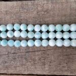 Larimar Bead Strand with Round Beads Beads Lowcountry Crystals | Healing Gemstones, Crystal Jewelry, and Spiritual Gifts