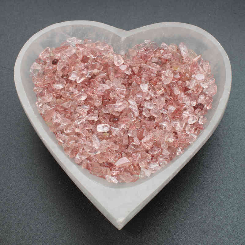 Strawberry Quartz Chips Tumbles Lowcountry Crystals | Healing Gemstones, Crystal Jewelry, and Spiritual Gifts