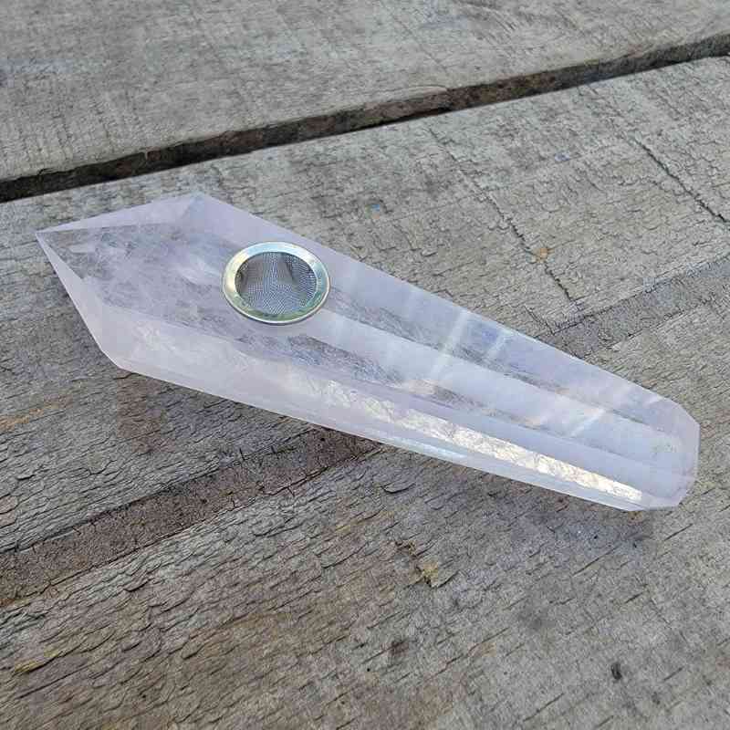 Rose Quartz Pipe Pipes Lowcountry Crystals | Healing Gemstones, Crystal Jewelry, and Spiritual Gifts