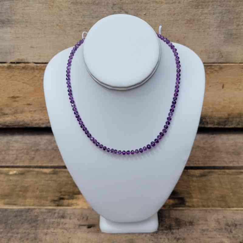 Purple Amethyst Necklace with .925 Sterling Silver Chain Necklaces Lowcountry Crystals | Healing Gemstones, Crystal Jewelry, and Spiritual Gifts