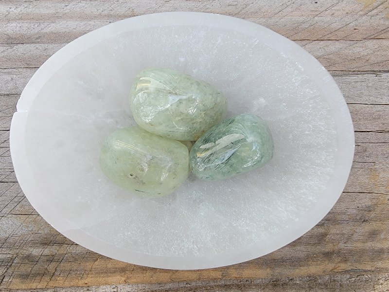 Prehnite Tumbles Tumbles Lowcountry Crystals | Healing Gemstones, Crystal Jewelry, and Spiritual Gifts