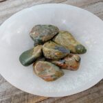 Rain Forest Rhyolite Tumbles Tumbles Lowcountry Crystals | Healing Gemstones, Crystal Jewelry, and Spiritual Gifts