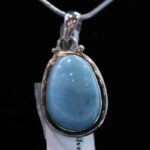 Larimar Oval Pendant Pendants Lowcountry Crystals | Healing Gemstones, Crystal Jewelry, and Spiritual Gifts