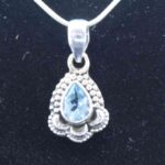 Blue Topaz Pendant Pendants Lowcountry Crystals | Healing Gemstones, Crystal Jewelry, and Spiritual Gifts