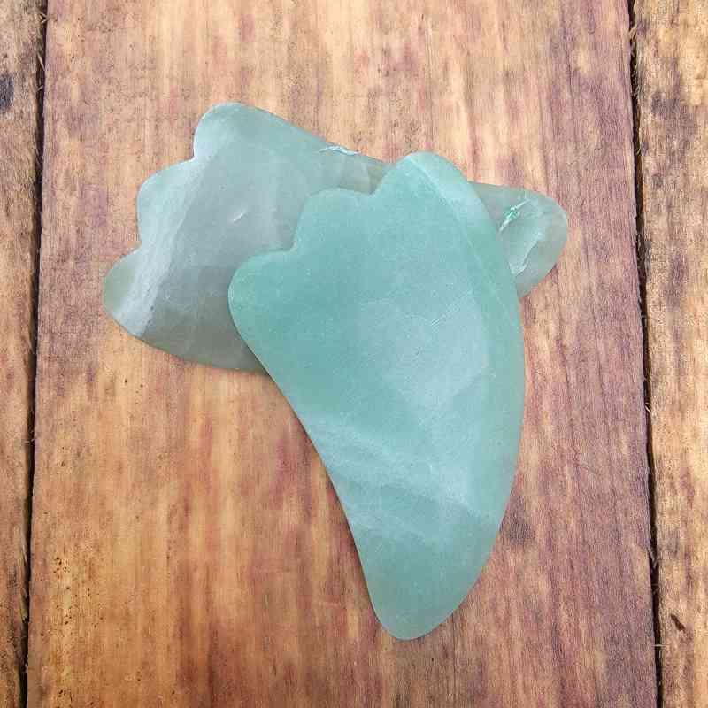Green Aventurine Gua Sha Face Massage Tool Skin Care Lowcountry Crystals | Healing Gemstones, Crystal Jewelry, and Spiritual Gifts