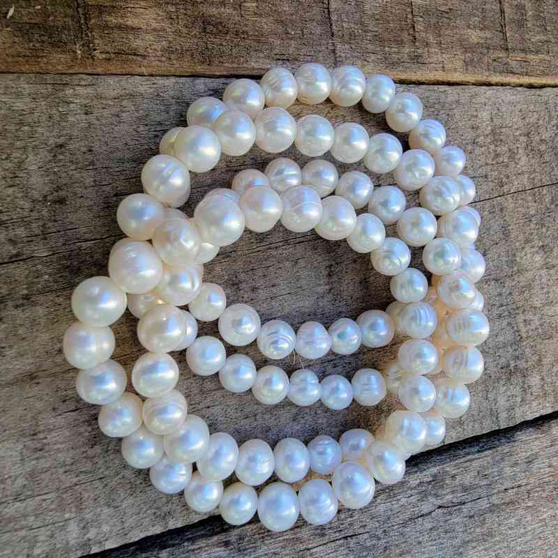 Pearl Bracelet – 8mm Bracelets Lowcountry Crystals | Healing Gemstones, Crystal Jewelry, and Spiritual Gifts