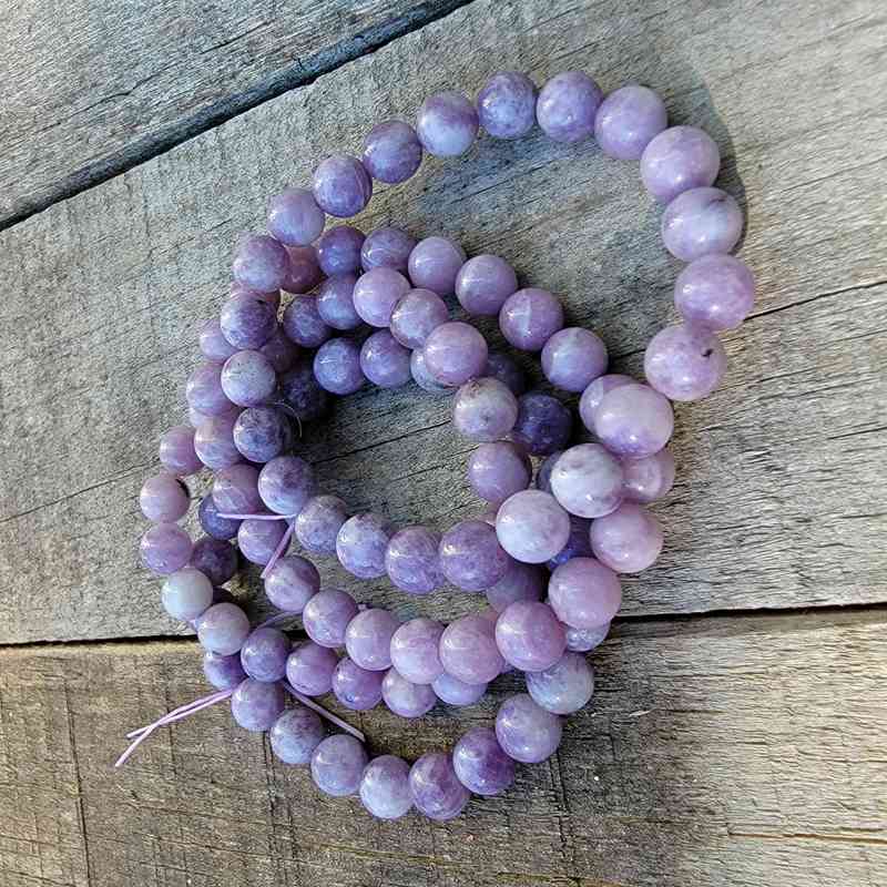 Lepidolite Bracelet – 8mm Bracelets Lowcountry Crystals | Healing Gemstones, Crystal Jewelry, and Spiritual Gifts