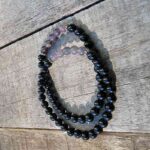 Obsidian / Amethyst Bracelet – 6mm Bracelets Lowcountry Crystals | Healing Gemstones, Crystal Jewelry, and Spiritual Gifts