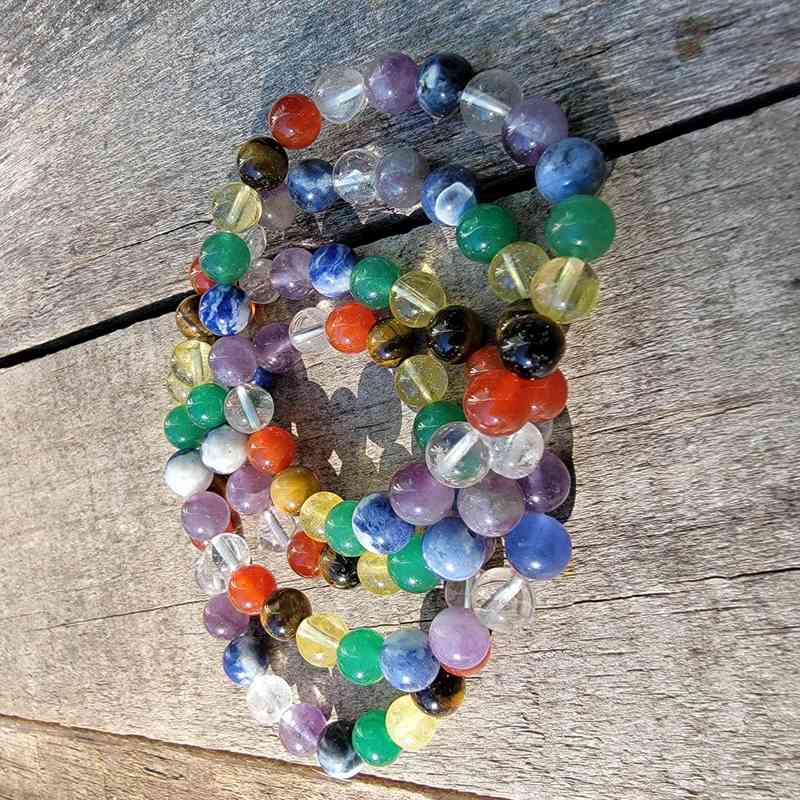 Mixed Crystal Bracelet – 8mm Bracelets Lowcountry Crystals | Healing Gemstones, Crystal Jewelry, and Spiritual Gifts