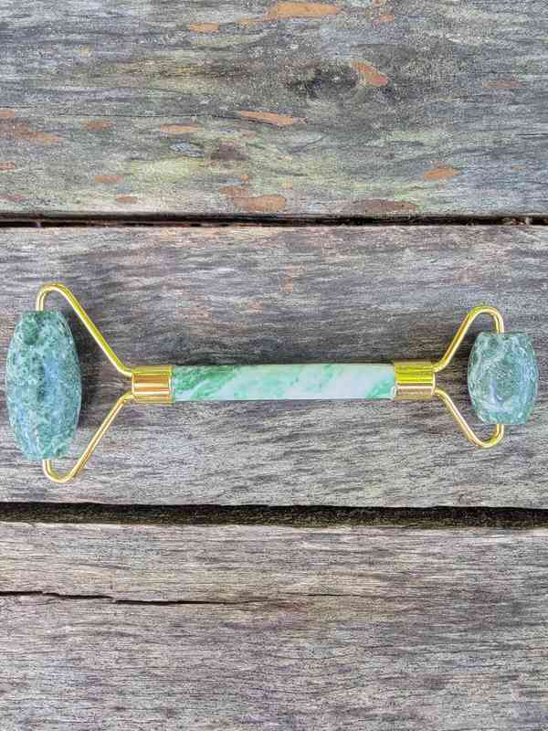 Green & White Jade Face Roller Skin Care Lowcountry Crystals | Healing Gemstones, Crystal Jewelry, and Spiritual Gifts