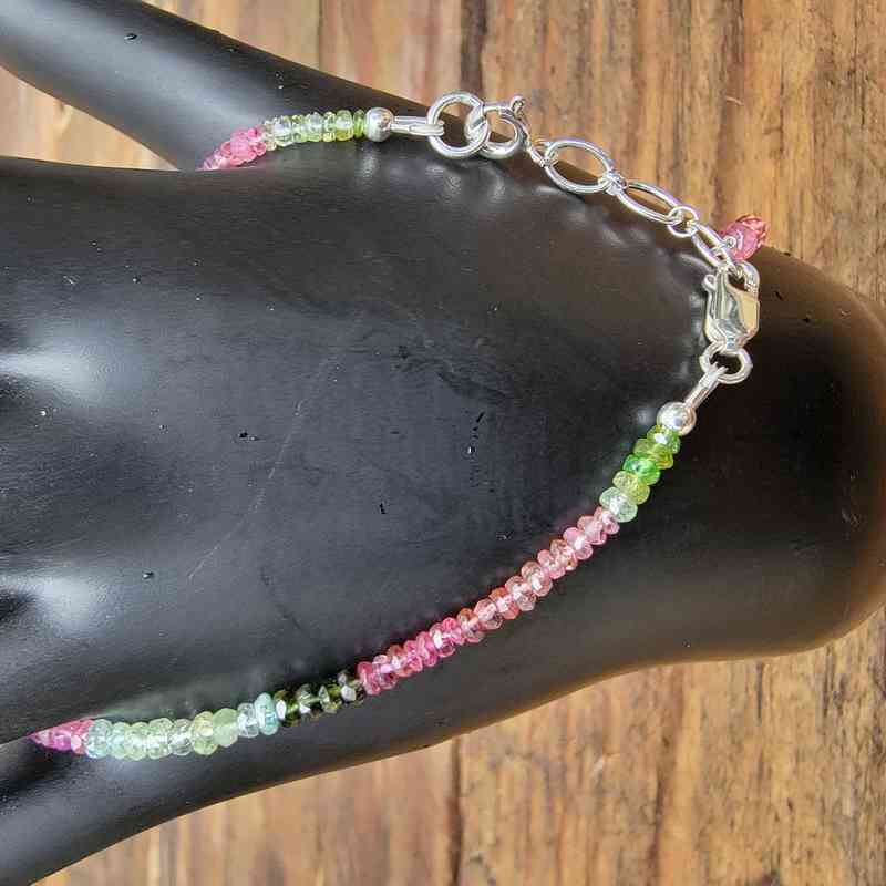 Mixed Tourmaline Bracelet Bracelets Lowcountry Crystals | Healing Gemstones, Crystal Jewelry, and Spiritual Gifts