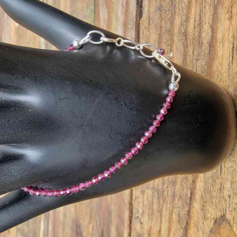 Rhodolite Garnet Bracelet Bracelets Lowcountry Crystals | Healing Gemstones, Crystal Jewelry, and Spiritual Gifts 4
